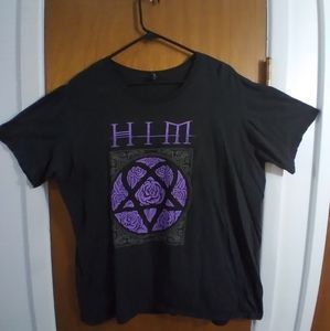 Him Purple Flower Heartagram Shirt Hot 